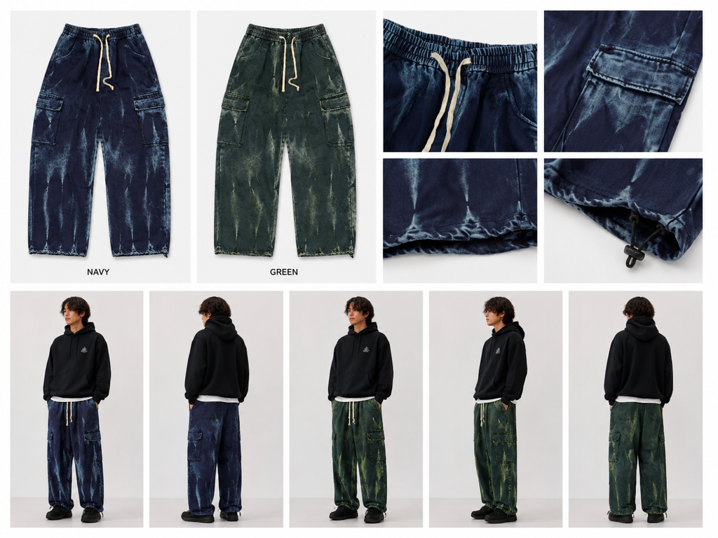 Vintage Wash Cargo Sweatpants