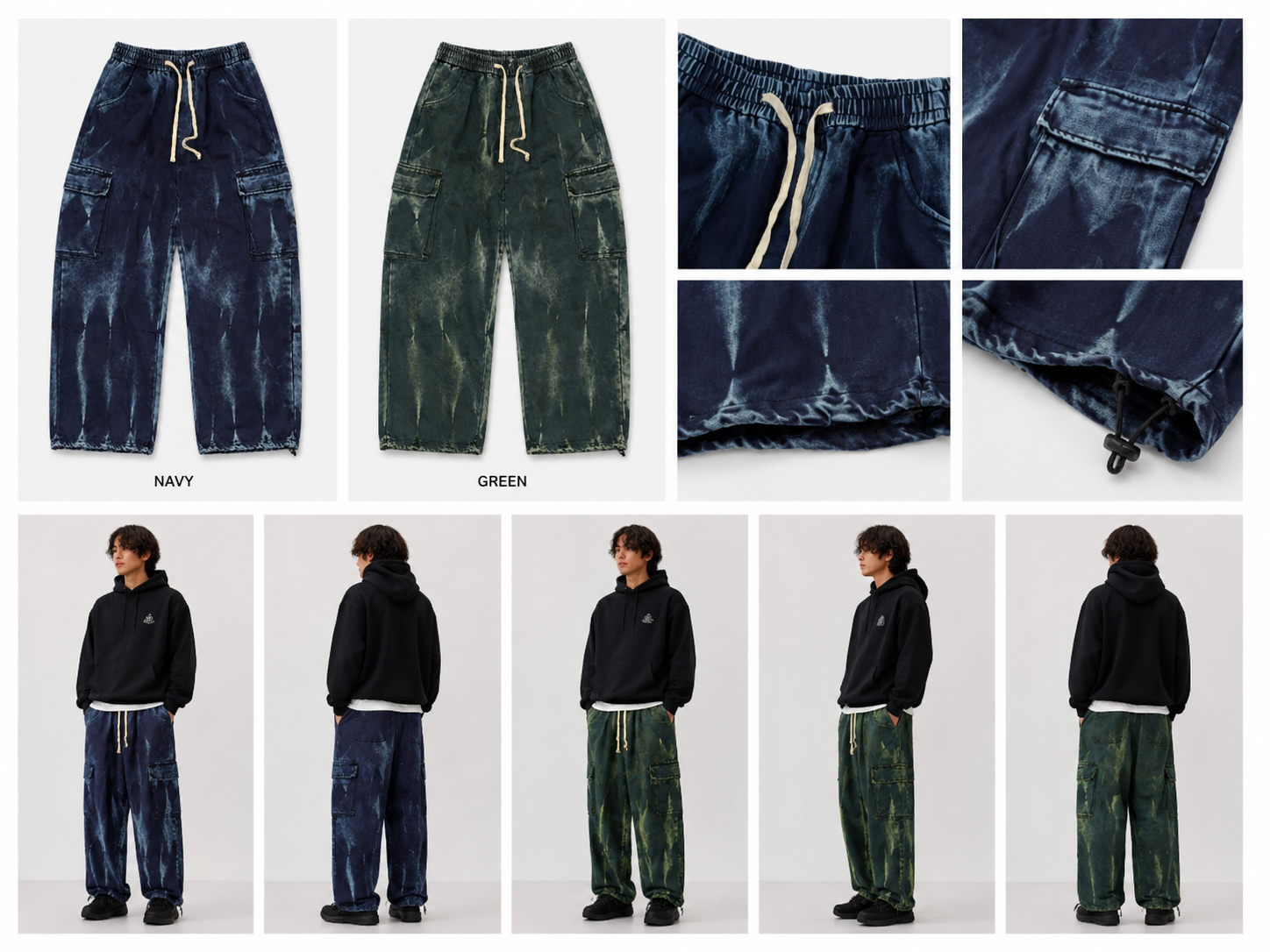 Vintage Wash Cargo Sweatpants