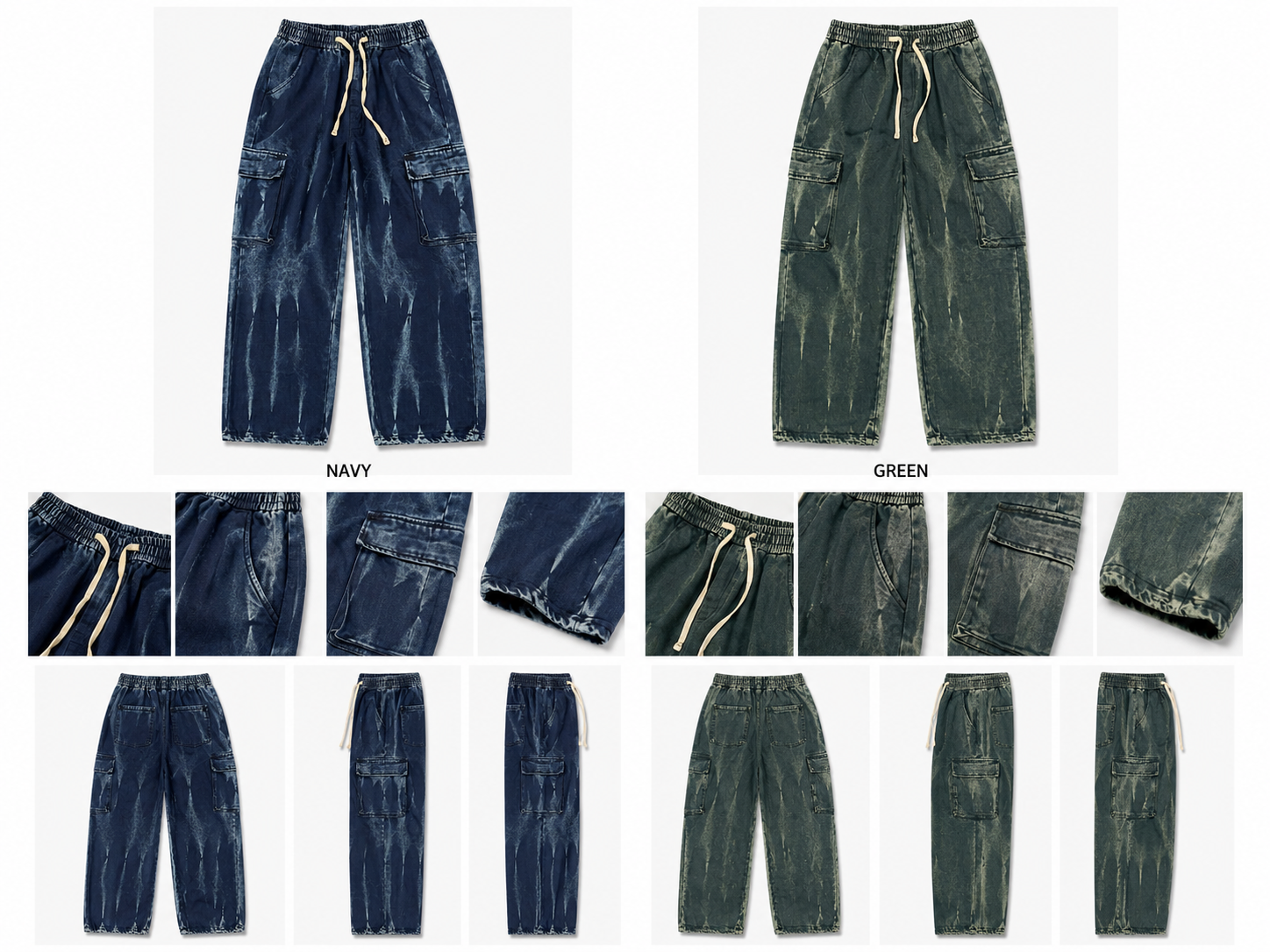 Vintage Wash Cargo Sweatpants