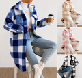 Women’s Premium Checkered Winter Coat