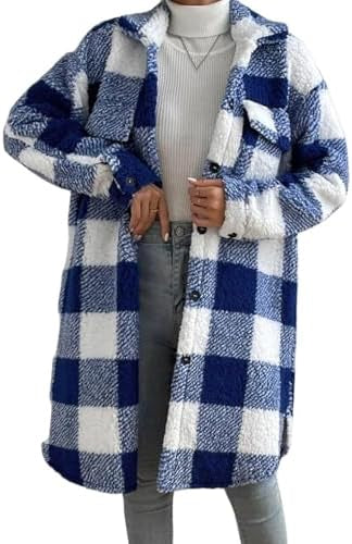 Women’s Premium Checkered Winter Coat