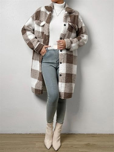 Women’s Premium Checkered Winter Coat