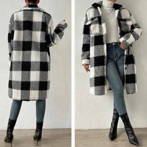 Women’s Premium Checkered Winter Coat