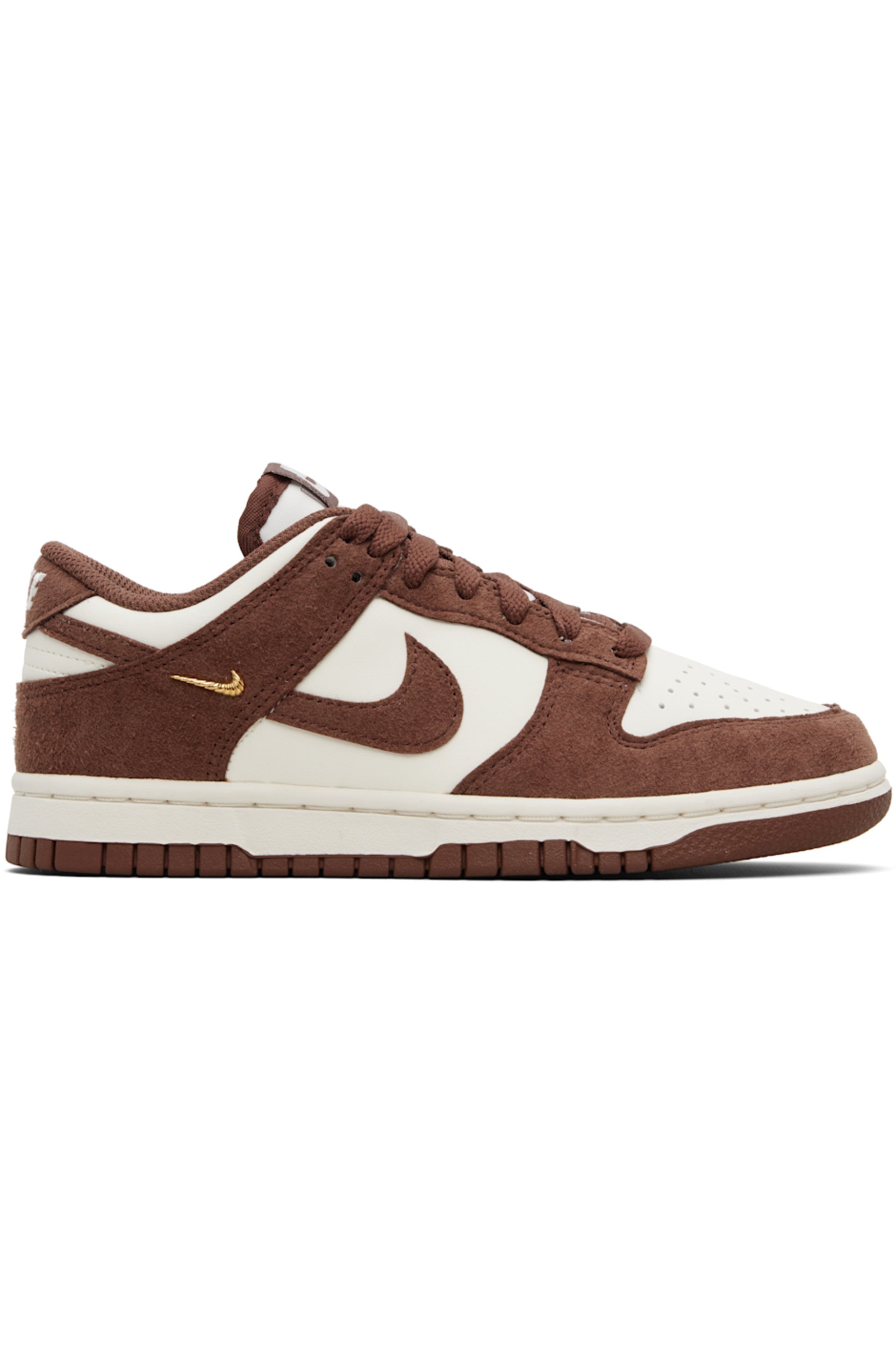 NIKE Burgundy &amp; White Dunk Low Sneakers