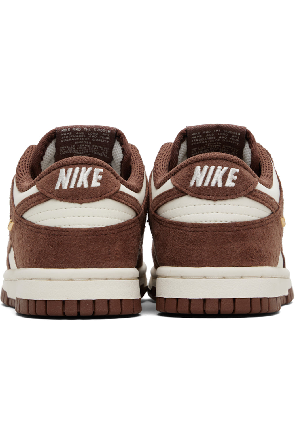 NIKE Burgundy &amp; White Dunk Low Sneakers